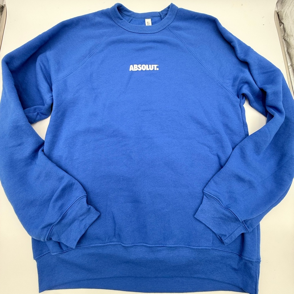 Absolut Vodka Liquor Promo Sweater Blue - NEW! Adult Medium